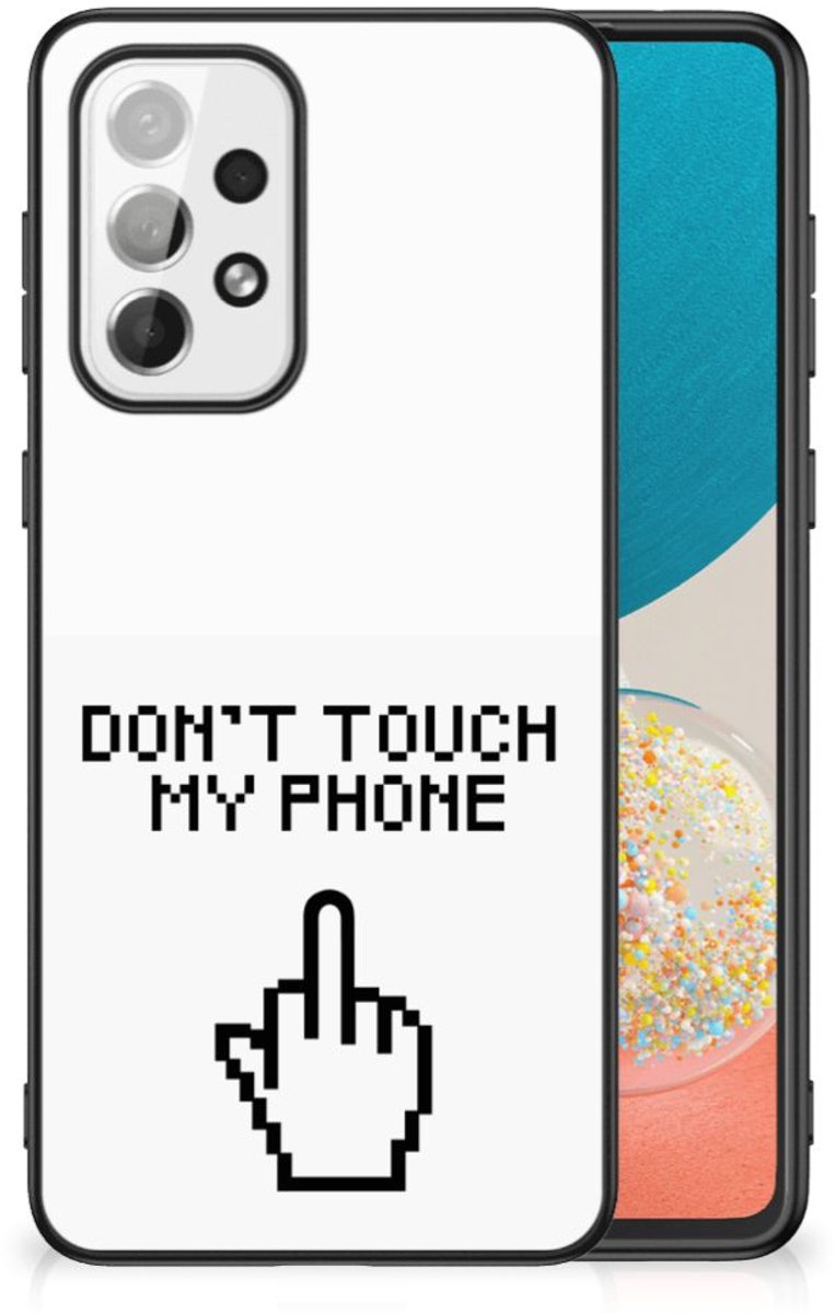 Samsung Galaxy A73 Telefoon Hoesje Finger Don't Touch My Phone