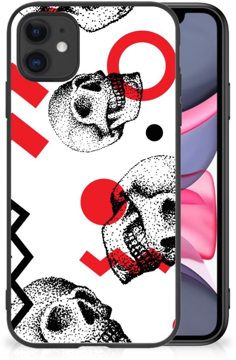 Telefoonhoesje iPhone 11 Skull Red