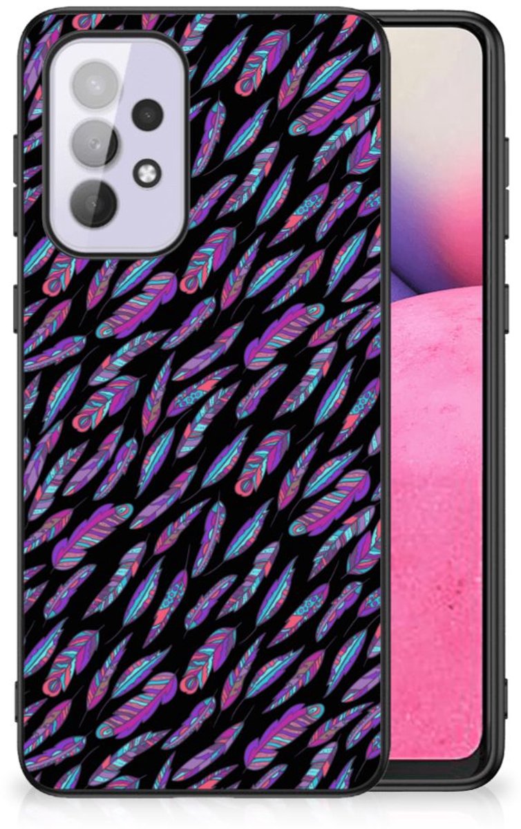 Samsung Galaxy A33 5G Back Case Feathers Color