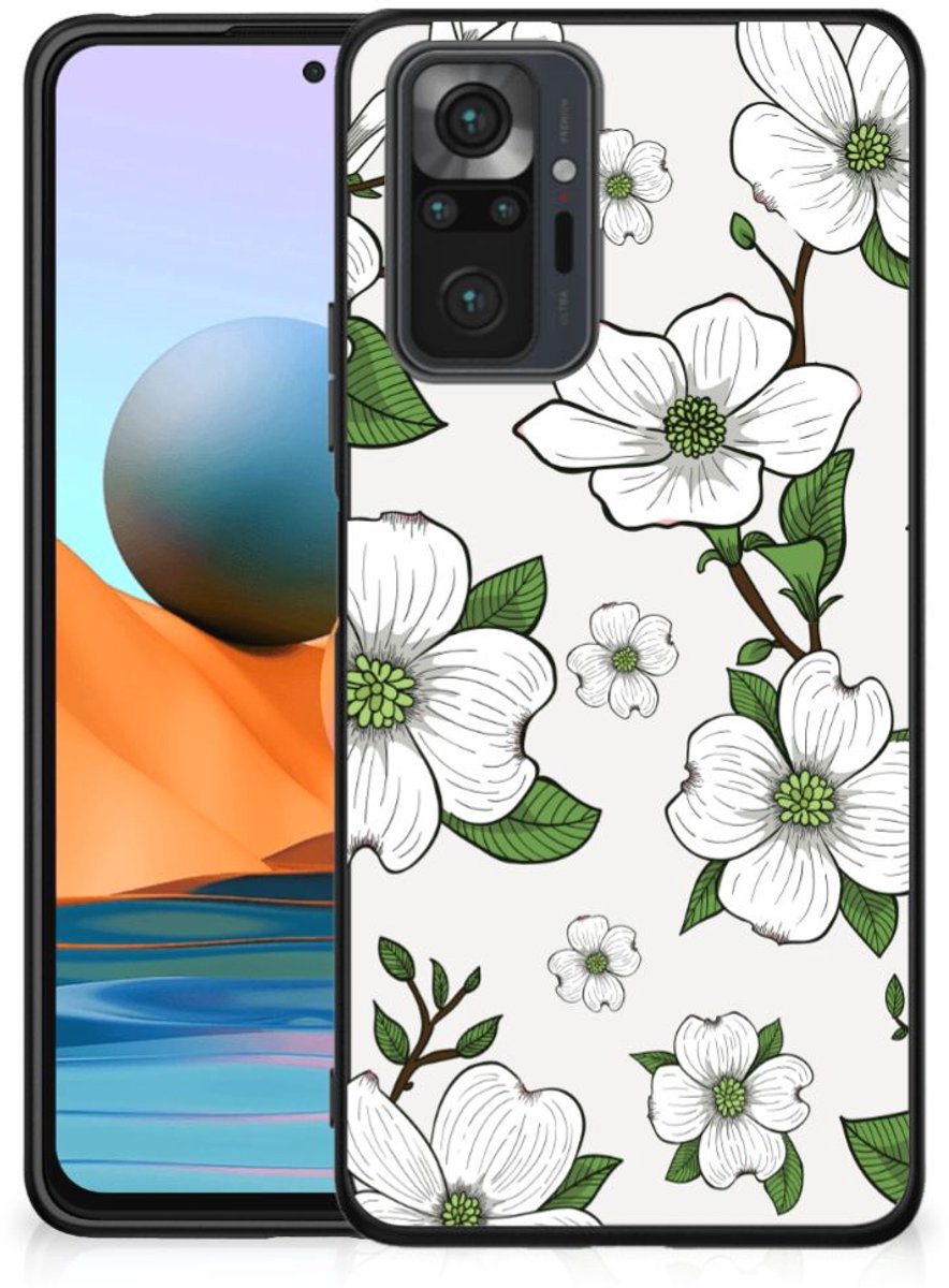 Xiaomi Redmi Note 10 Pro Bloemen Hoesje Dogwood Flowers