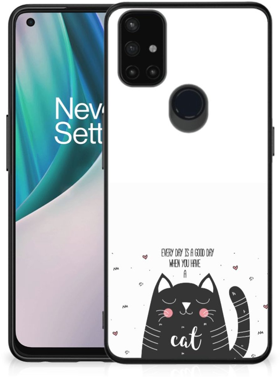 OnePlus Nord N10 5G Hoesje Cat Good Day