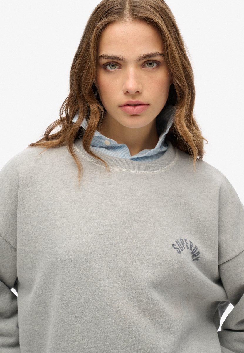 Superdry Athletic Essentials Relaxed sweatshirt met print Dames Truien Grijs