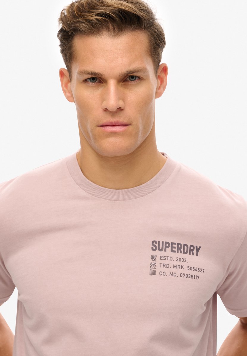 Superdry Utility Sport T-shirt met print Heren T-shirts Grijs