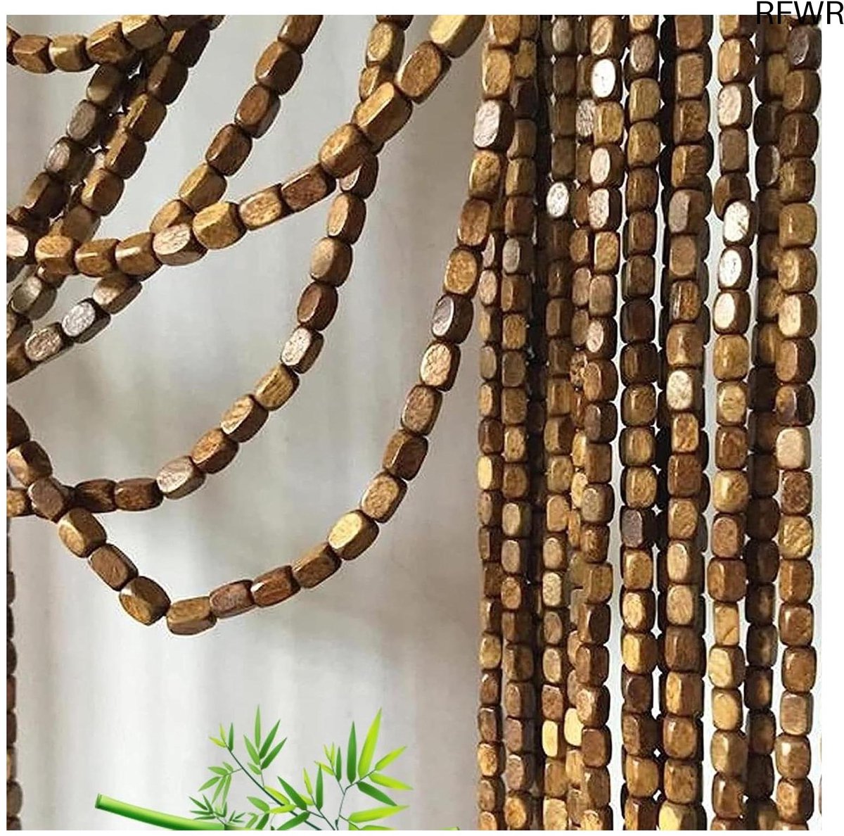 RFWR® Decoratief Bamboe Kralengordijn voor Deuren 80x210 cm - Insectenwerend Vliegengordijn