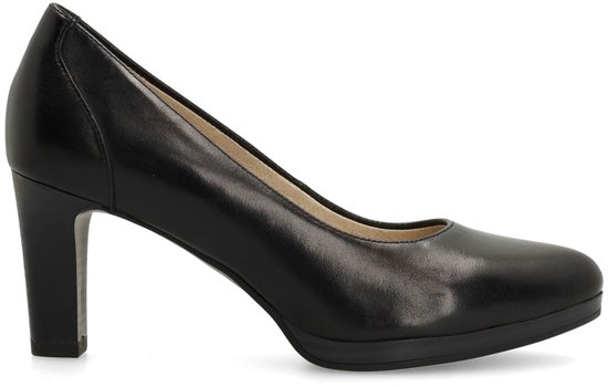 No Stress - Dames - Zwarte leren pumps - Maat 40