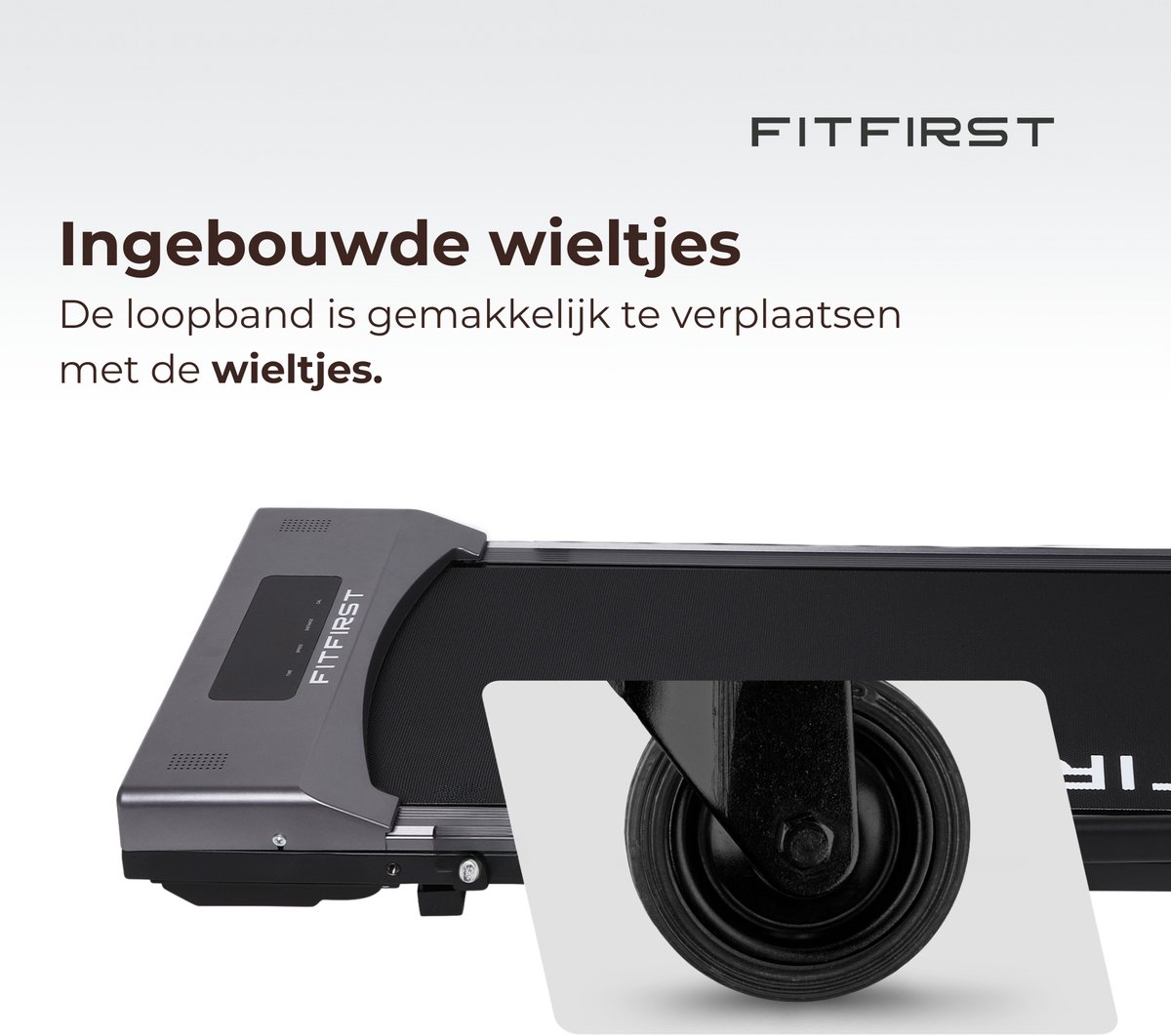 Afbeelding 3 van FitFirst® Walker - Loopband met ingebouwde Speakers en App - Verrijdbaar - Met afstandsbediening - Display met Trainingsinformatie - Telefoonhouder - Bluetooth - Hometrainer Fitness - Ideaal voor onder bureau