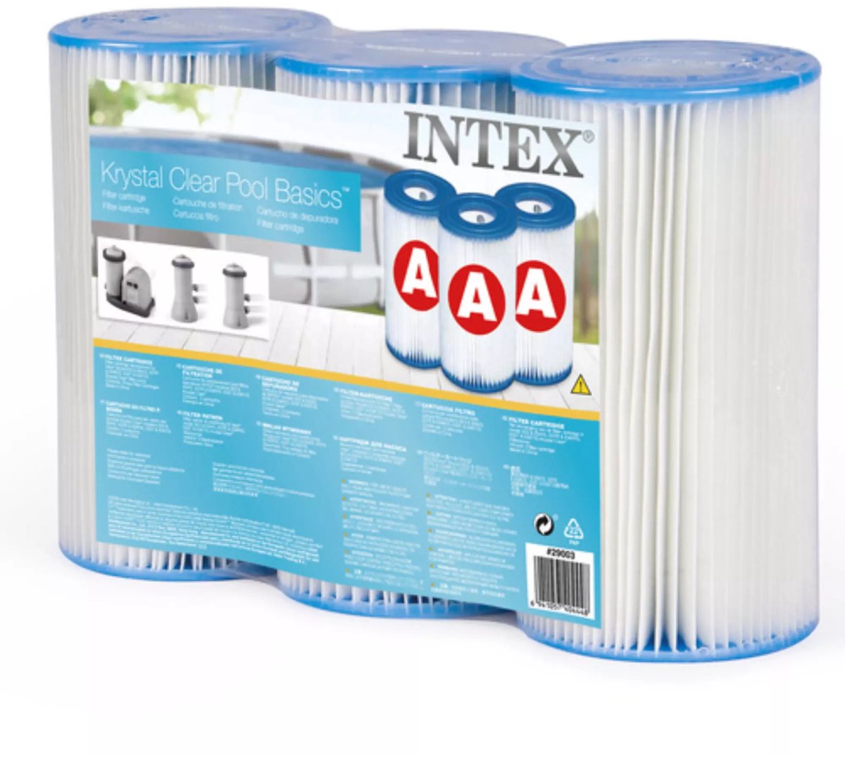 Intex Filter Cartridge Type A 3 stuks