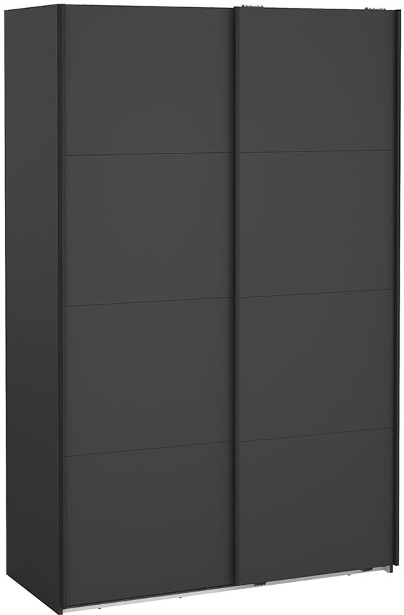 Bergamo schuifdeurkast 2 deuren 140x220cm mat grijs.
