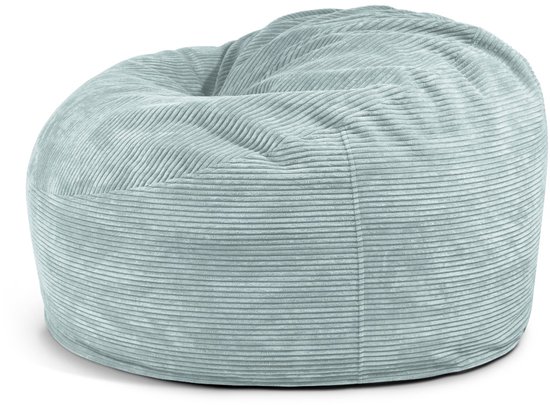 Nordura Waves: loungekussen/ zitzak rib mint 110 cm - met vulling - binnen & buiten