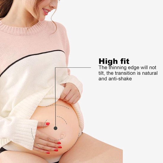 Allecto Premium - Realistische siliconen kunstbuik in huidkleur XL - Fotografie en reclame accessoires van allecto — afbeelding 2