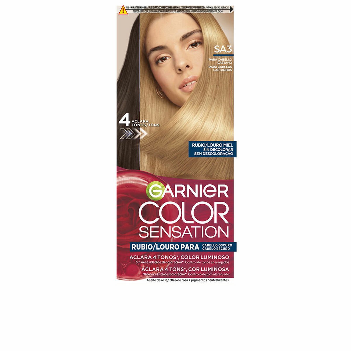 Permanente Kleur Garnier COLOR SENSATION Louro Miel (5 Stuks)