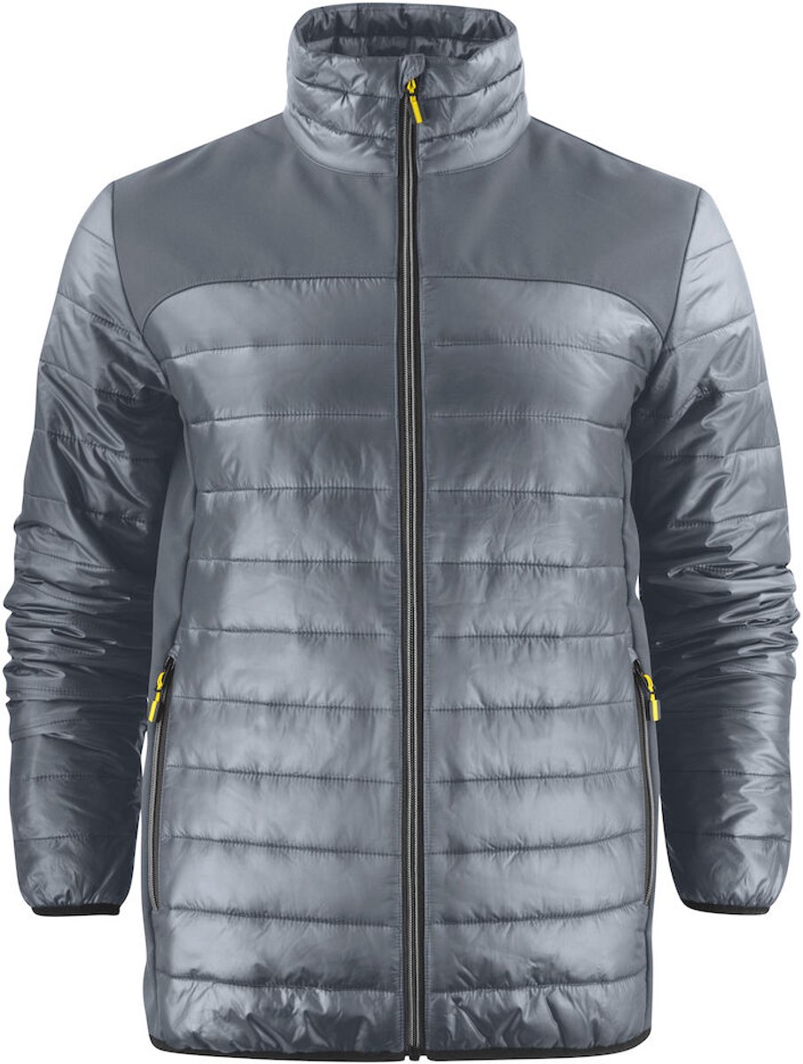 Printer Quilted Jas Expedition Man 2261057 Staalgrijs