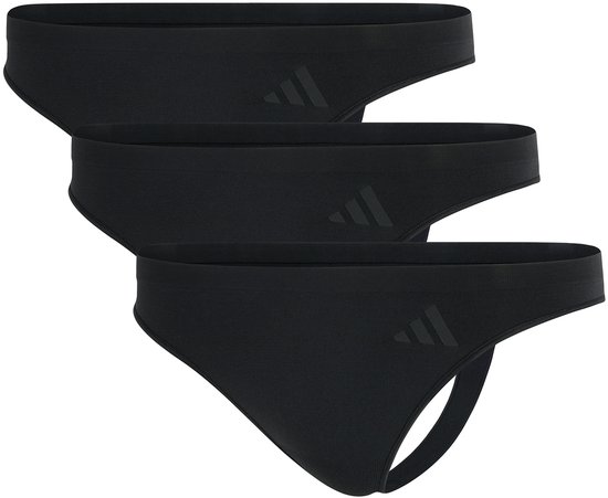 Adidas - Sport Active Seamless - Packaged Panties - String (3PK) - Onderbroek Dames - zwart