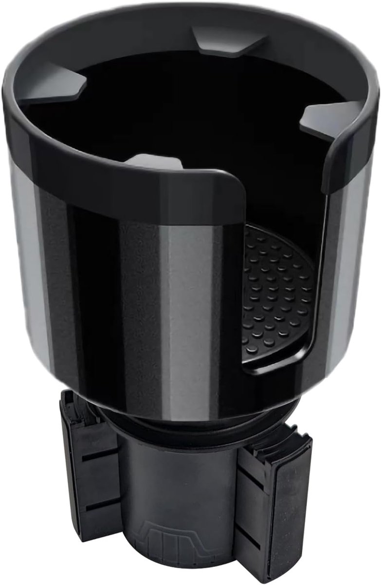 Bekerhouder Auto - Fleshouder - ABS - Blikjeshouder - Universele Drankhouder - Verstelbare - Max 10.5 cm Diameter - Uitbreidbare Basis -Interieur Accessories - Voor Auto Reis - 105*105*185mm - Zwart