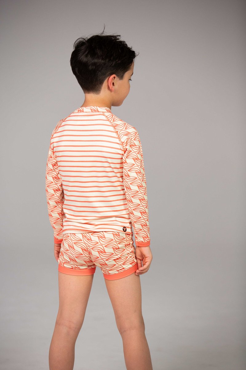 Ducksday - Zwemshirt voor kinderen - UV - werend UPF50+ - Rashguard met lange mouwen - unisex - Ondo - 134/140 — afbeelding 3