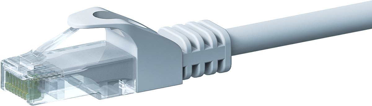 Danicom UTP CAT5e patchkabel - 3 meter wit - 100% koper - netwerkkabel - internetkabel - UTP kabel - RJ45 - 1000 mbit/s