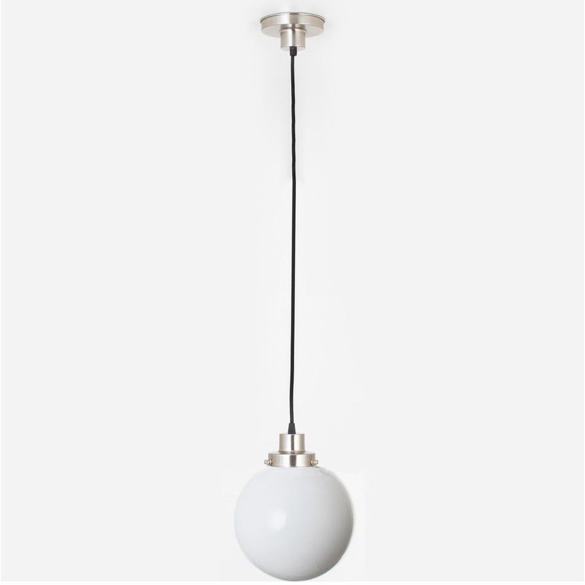 Coloured by Art Hanglamp aan snoer Bol 25 20's Nikkel - Art Deco Trade