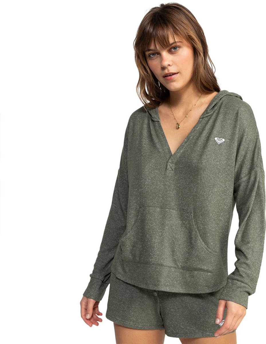 Roxy Saturdaze Cosy Hoodie M Vrouw Groen