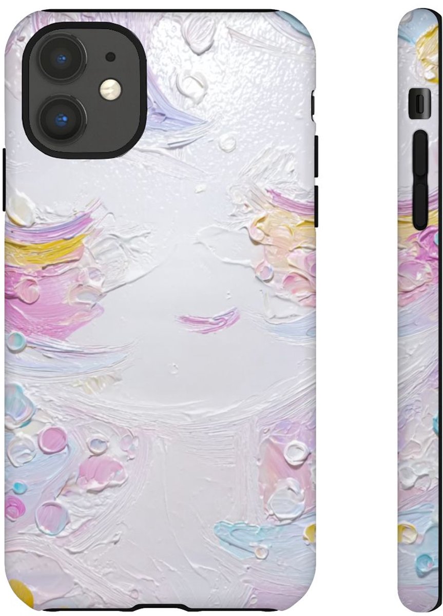 Abstracte Pastelkleuren Textuur – Telefoonhoesje Geschikt voor iPhone 11