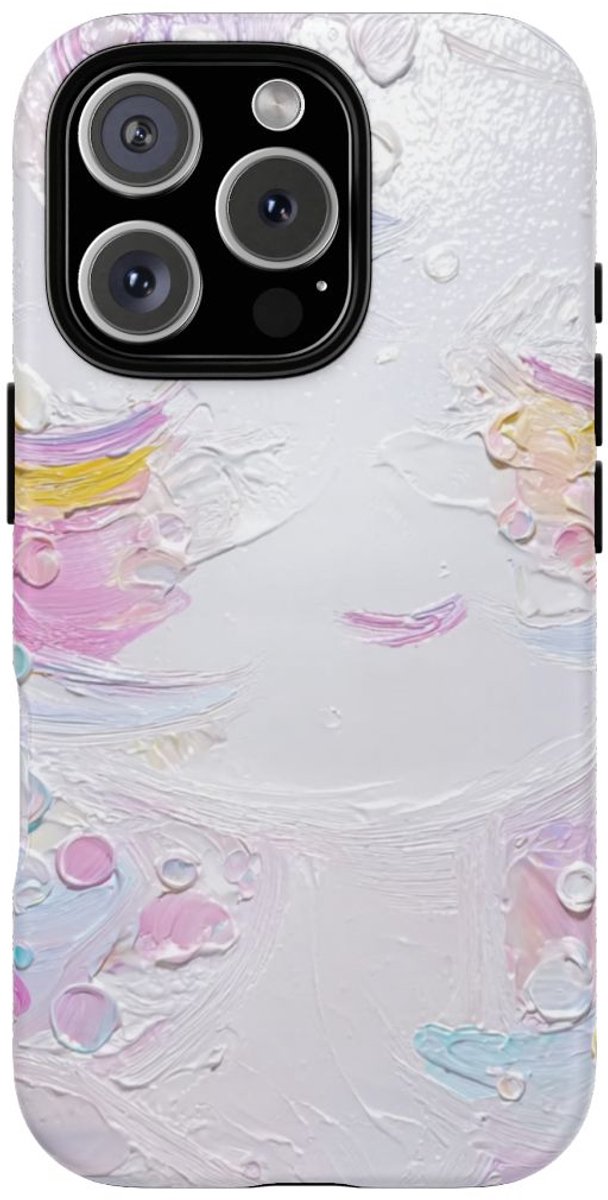 Abstracte Pastelkleuren Textuur – Telefoonhoesje Geschikt voor iPhone 16 Pro