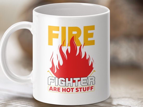 brandweer mok, grappige mok, helden mok, beroepscadeau, unieke cadeau, koffiemok, thee mok, brandweerman cadeau, hot stuff mok, brandweervrouw, brandweer held, vuur bestrijder, brandweer auto