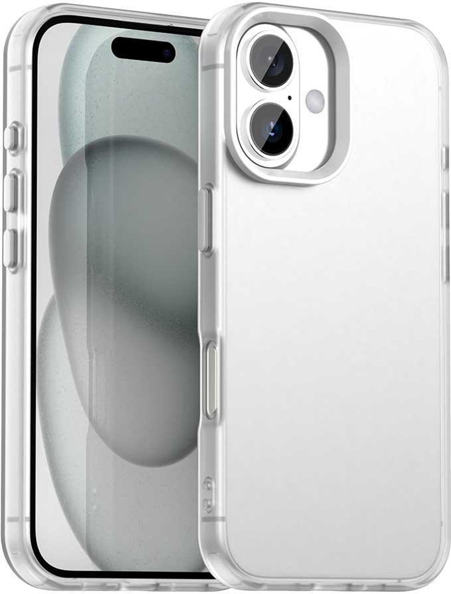 Mobigear Hoesje geschikt voor Apple iPhone 17 Telefoonhoesje Hardcase | Mobigear Crystal Backcover | iPhone 17 Case | Back Cover - Wit