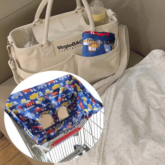 Kinderstoelhoes, kinderstoelhoes, winkelwagenhoes, trolley, kinderstoelhoes, voor baby's of peuters van Kinder — afbeelding 4