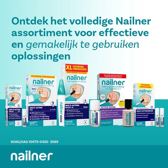 Het volledige Nailner assortiment voor effectieve en gebruiksvriendelijke oplossingen voor kalknagels.