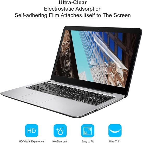 Samsung Galaxy Book4 Edge 15.6″ screenprotector 9H krasbestendig, flexibel, transparant, anti-vingerafdruk folie