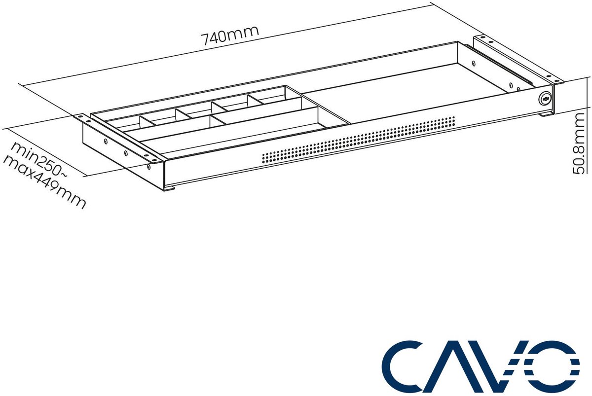 CAVO Documentenlade - Afsluitbaar staal thumbnail 6
