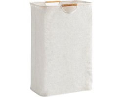 Katoen Wasmand - Waszak - Wasmand - Met handvaten - 30x30x40cm - Duurzaam - Hoge Capaciteit - Opvouwbaar -Wasbox - Organizer Kleding - Laundry Basket - Wasmanden - Vuile Klerenmand - Opbergmand - Eenvoudig