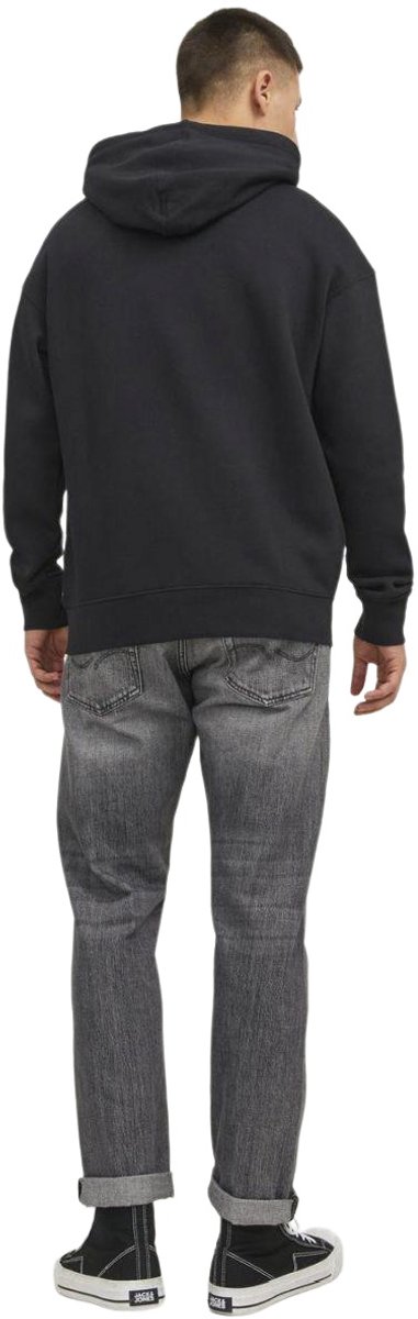 JACK & JONES Star jj sweat hood regular fit - heren hoodie katoenmengsel met capuchon - zwart — afbeelding 14