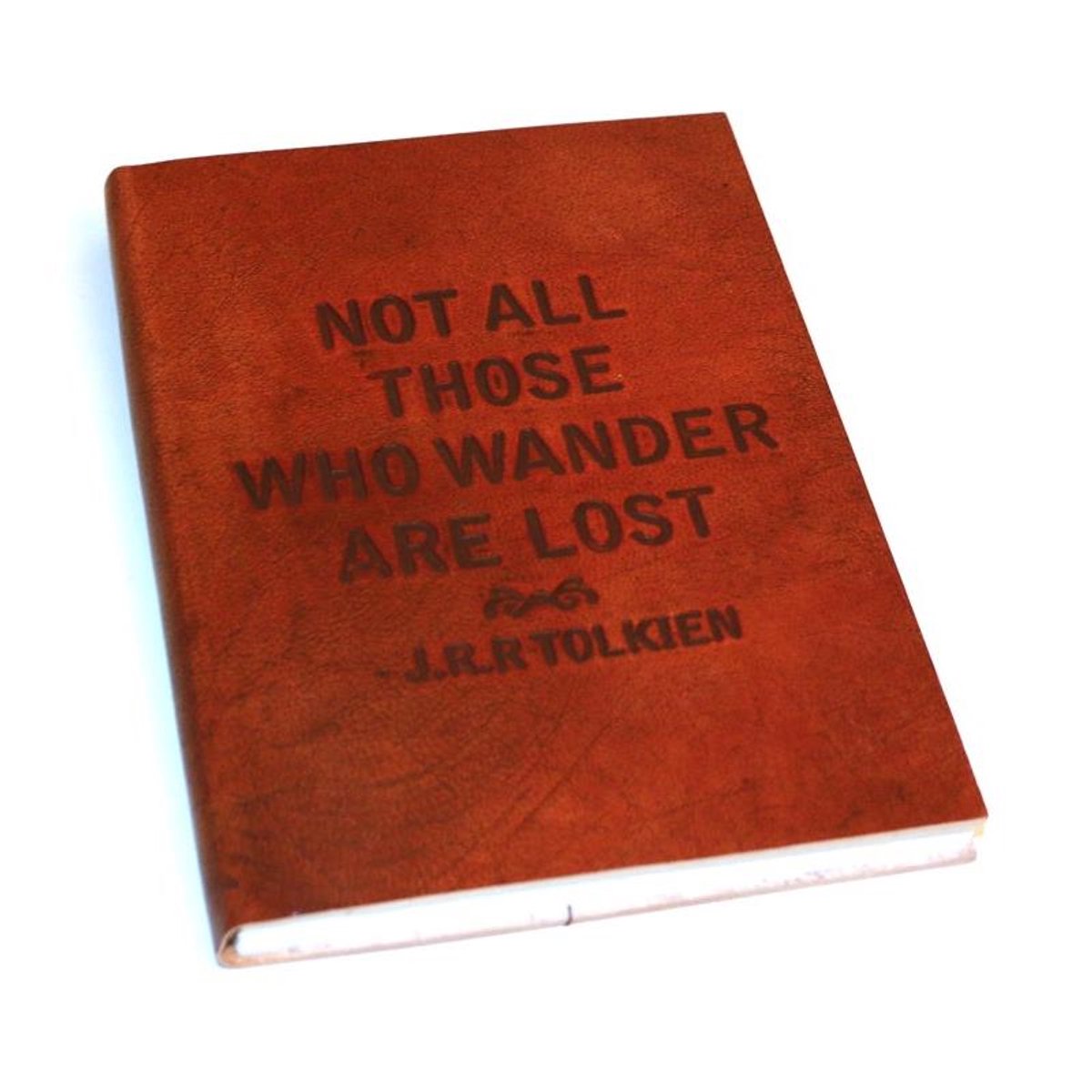 Notitieboek Leder 15 x 21 cm met 72 pagina's handgeschept papier