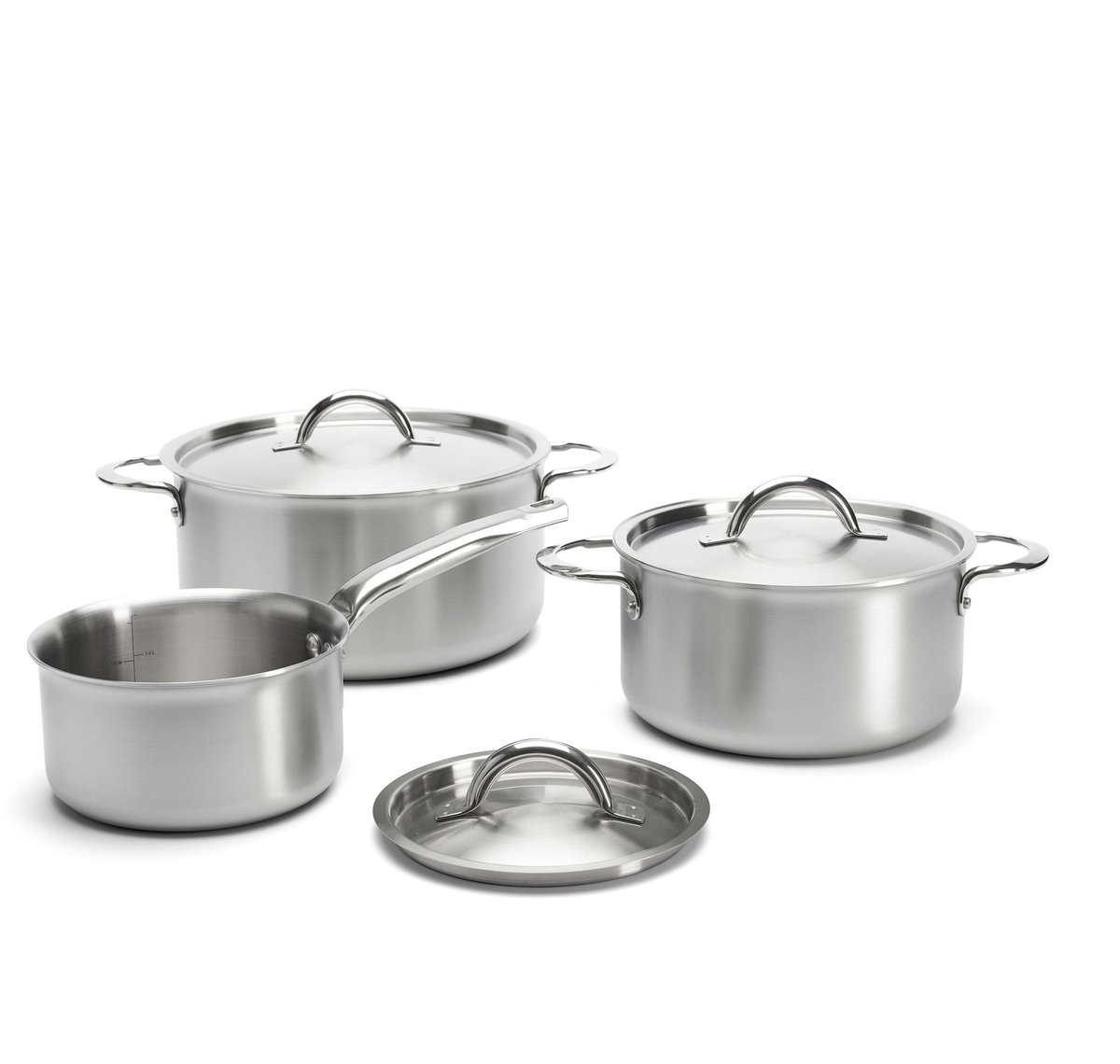De Buyer de Buyer Alchimy pannenset met deksel 6-delig Roestvrij staal