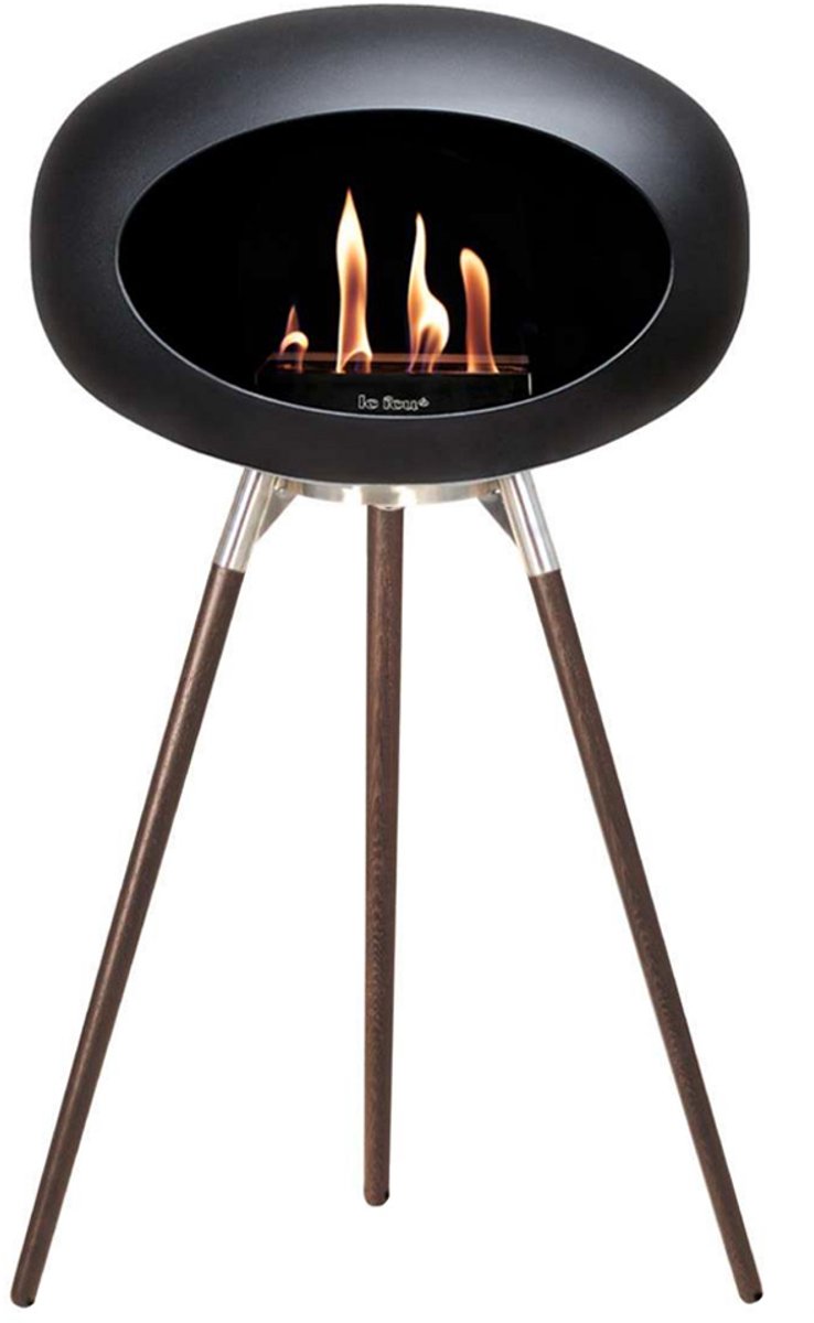 Le Feu Bio Ethanol Haardvuur - Black Ground Wood Smoked Oak