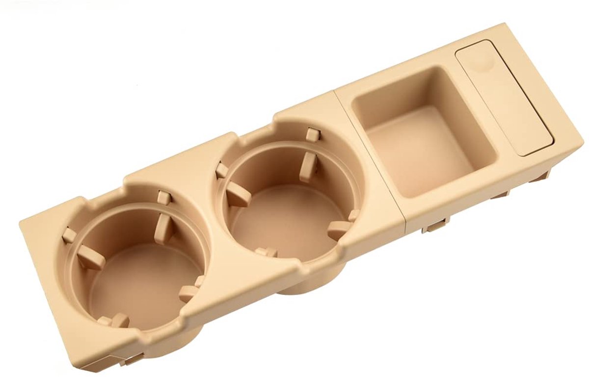 Bekerhouder voor auto - beige - praktisch en stijlvol