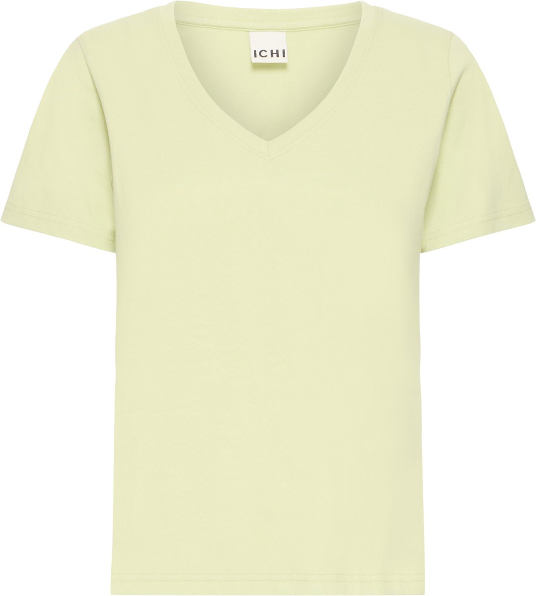 Ichi IHPALMER V SS Dames T-shirt - Lily Green