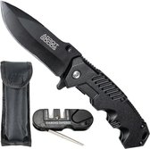 AdroitGoods Survival Zakmes - Nova X47 - Survival mes - Jachtmes - Staal en Titanium - Camping