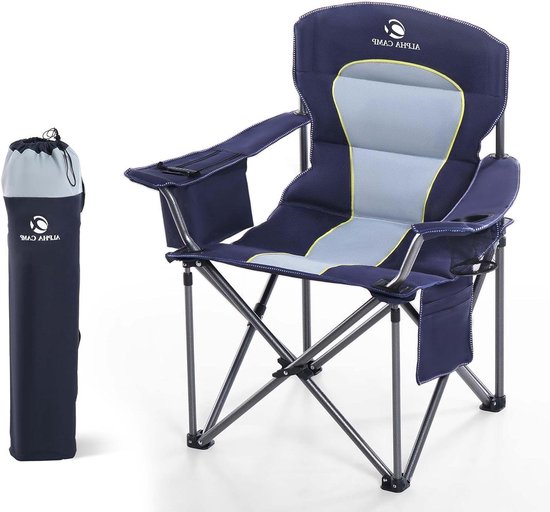 Giantex 2 campingstoelen met parasol, inklapbaar, dubbele visstoel met bekerhouder en koeltas, klapstoel voor 2 personen, 4 kleuren (zwart