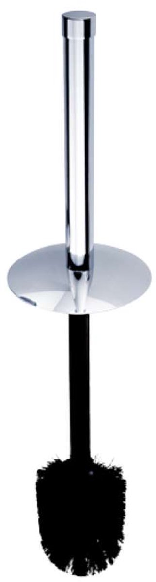 Nimco Vervaningsdelen - Vervangende toiletborstel met deksel, zwart/chroom 1178W-26