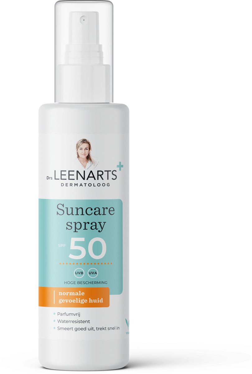 Drs Leenarts Zonnebrand Spray SPF50 – Gezicht & Lichaam – Parfumvrij – 200ml