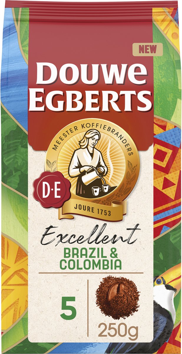 Douwe Egberts Excellent Brazil & Colombia Filterkoffie thumbnail 6