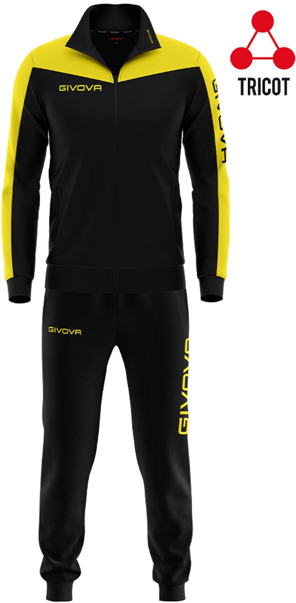 Givova Roma Trainingspak Zwart 3XL Man