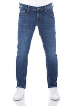 Mustang Heren Jeans Broeken Oregon tapered Fit Blauw Volwassenen Denim Jeansbroek Spijkerbroek heren