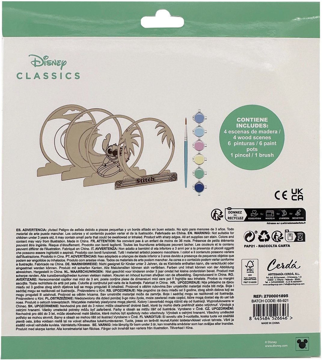 Stitch Houten Knutselen Meisjes – Schilderen voor kinderen – Disney Tekenset Jongens — afbeelding 2