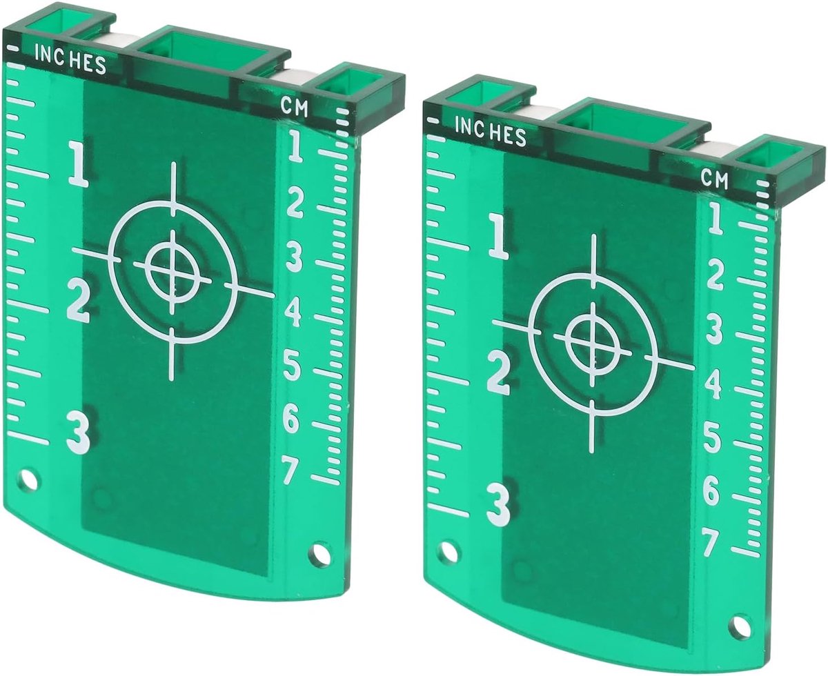 Laser Target Plate - 2 Pcs - ABS Magnetic Floor Card Level Plate voor Vervanging - Snelle Leesnelheid - Groen