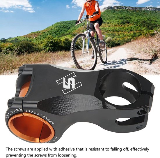 WEbjay Fietsstuurpen carbon stuurpen 10/17/25/35 graden MTB stuur stuurpen vermogen 31,8 mm ultralichte fietsstuurstelen MTB fiets handvat tafel MTB stuurpen (kleur: 17 graden-70 mm-mat