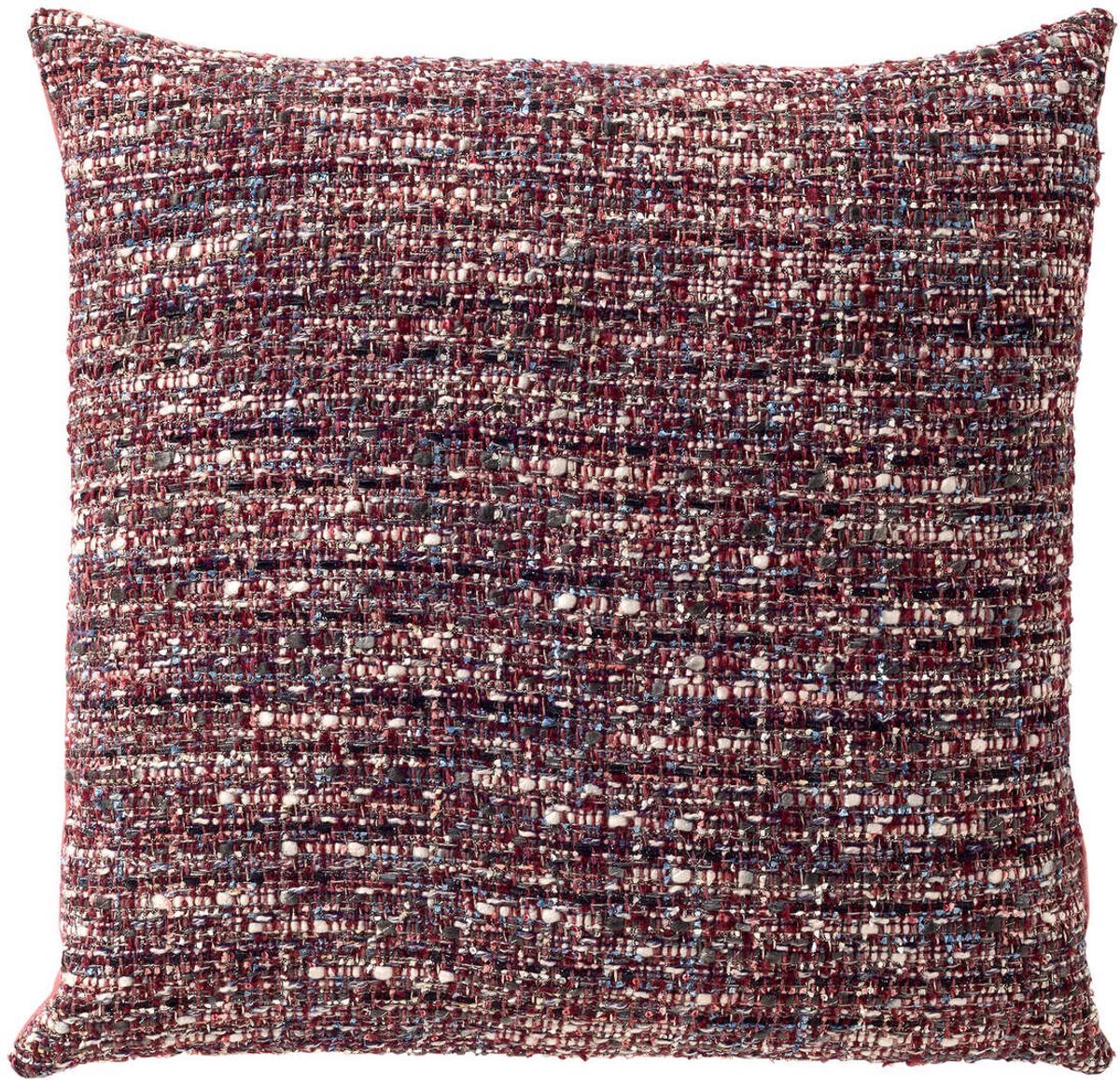 Dutch Decor CHANTAL - kussenhoes 45x45 cm - gemêleerd - Deco Rose - roze - met rits - zonder binnenkussen Oudroze
