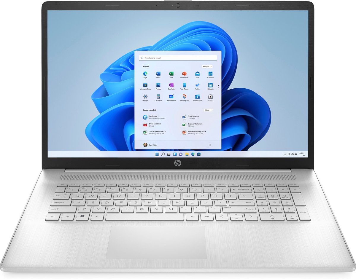 HP 17-cp3616nd AMD Ryzen™ 7 7730U Laptop 43,9 cm (17.3") Full HD 16 GB DDR4-SDRAM 512 GB SSD Wi-Fi 6 (802.11ax) Windows 11 Home Zilver