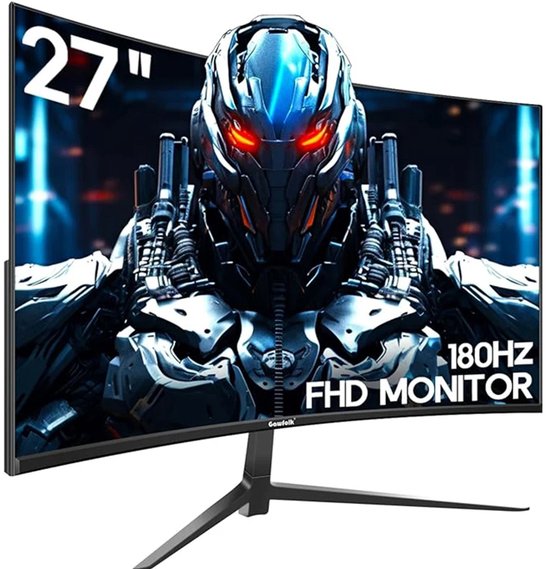 Gaming Monitor 27 inch Gebogen - 180Hz Full HD - FreeSync & G-Sync - HDR10 - HDMI & DP - Frameloos